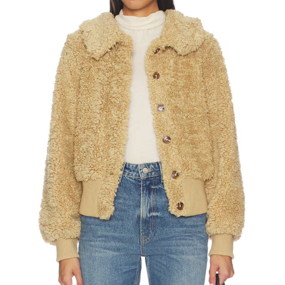 Revolve Tularosa Cream Teddy Jacket